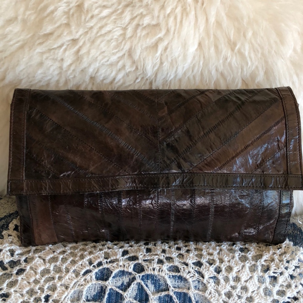 eel skin bag